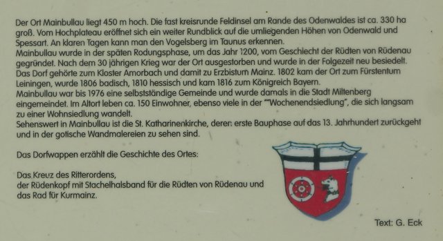 Historisches zu Mainbullau und Umgebung.