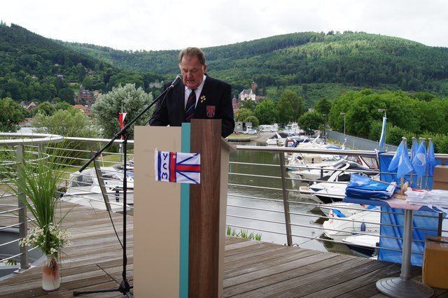 1. Vorsitzender des Yachtclubs Miltenberg Helmut Dörr.