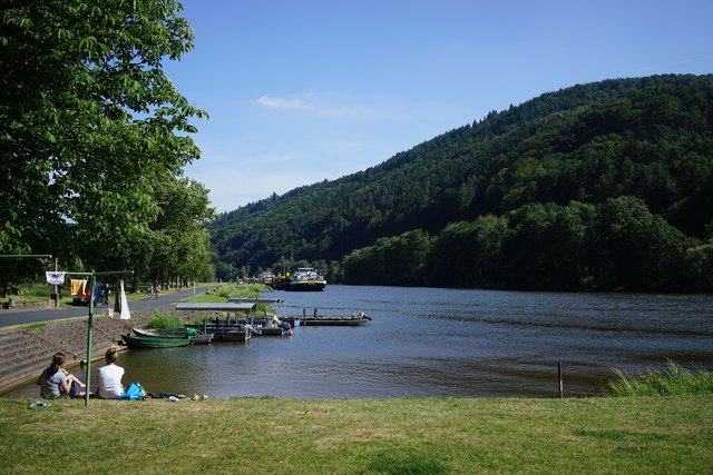 Blick mainaufwärts bei Dorfprozelten