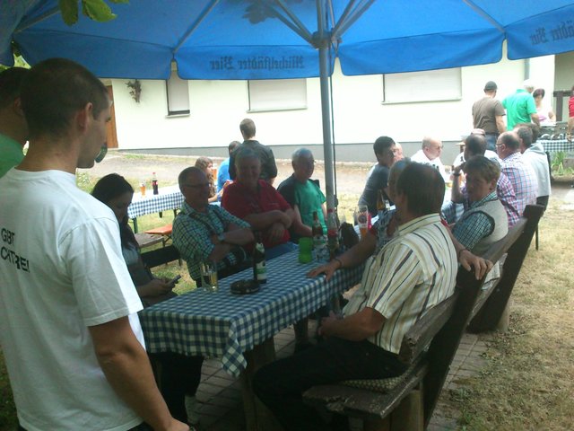 Biergarten der Gaststätte des Schützenhauses