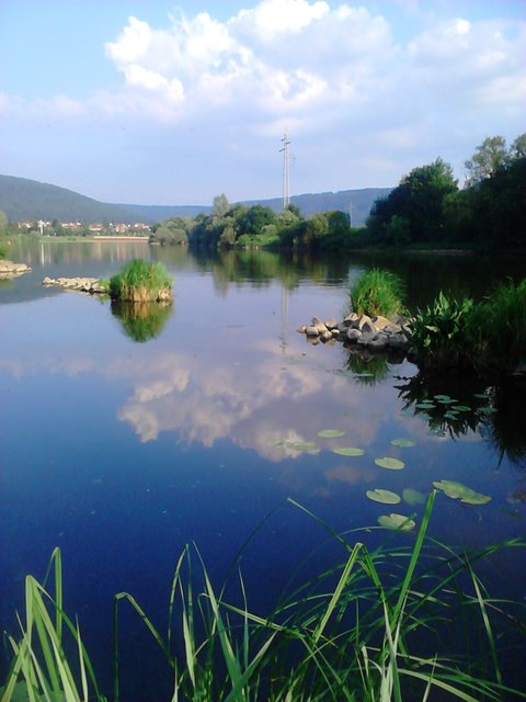 Blick von stadtprozelten kommend auf faulbach am main