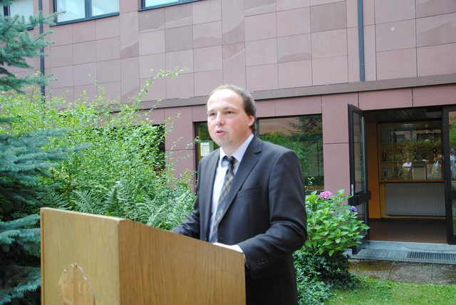 Der 1. Bürgermeister von Wörth, Andreas Fath, hielt die Begrüßungsrede