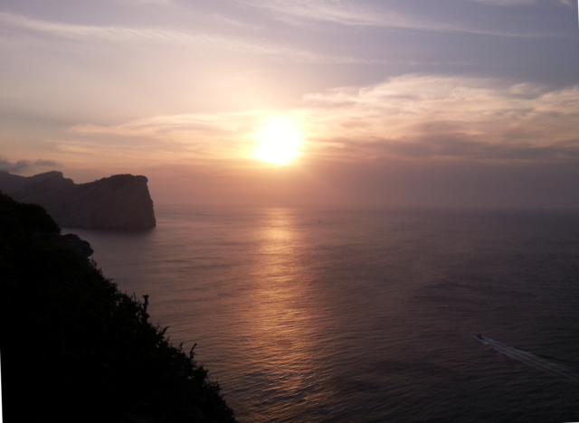 Sonnenuntergang am Cap de Formentor auf Mallorca