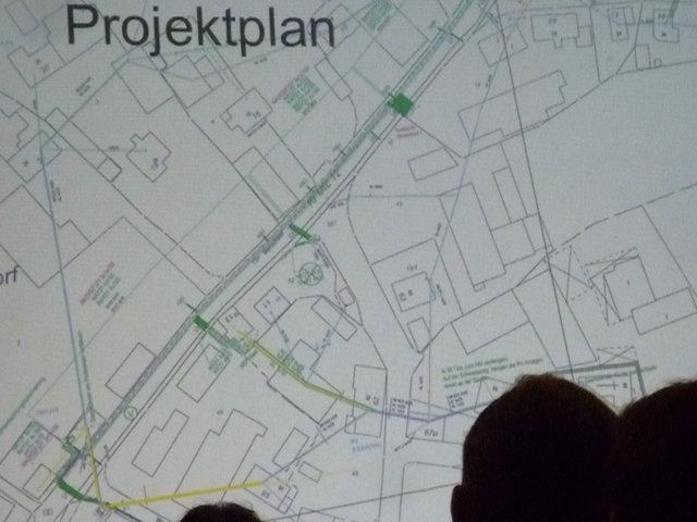 vorgelegte Planung für sechs neue Straßenlampen