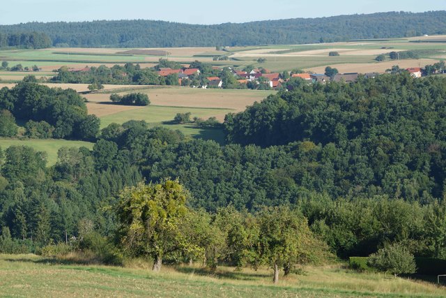 Blick nach Windischbuchen - von Kaltenbrunn aus.