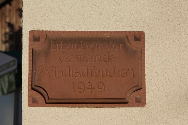 Grundstein der alten Schule.
