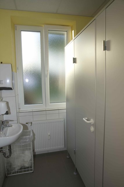 Neue Samitär-Anlagen im Dorfgemeinschaftshaus in Windischbuchen