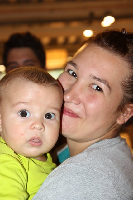 Gewinnerparty "Wonneproppen 2014" im Wohn-Center Spilger in Obernburg.