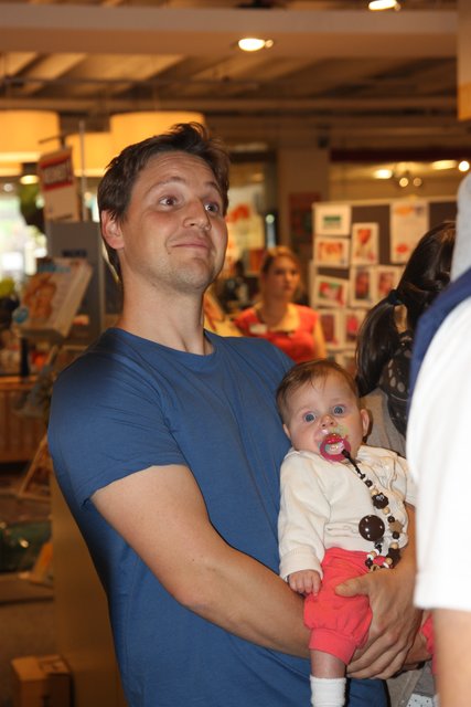 Gewinnerparty "Wonneproppen 2014" im Wohn-Center Spilger in Obernburg.