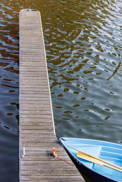 Bootsteg im Frankfurter Westhafen