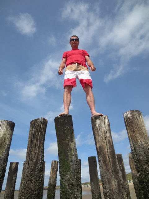 am Nordseestrand in Holland