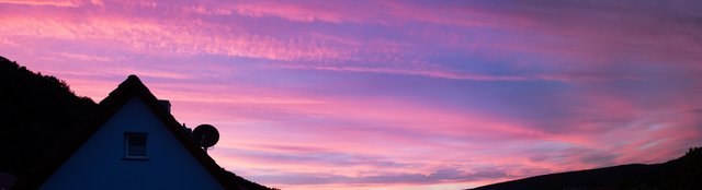 Abendrot über Laudenbach