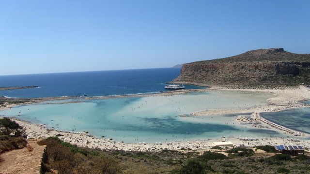 Blick auf den Strand von Balos (Kreta)