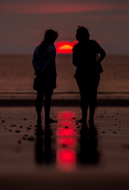 Allabendliches Schauspiel am Meer - wunderbar und kostenlos