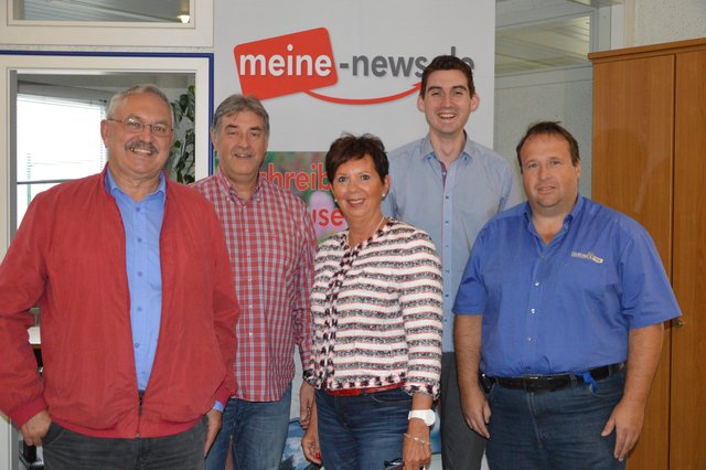 Die Jury:(von links) Roland Schönmüller (Fotograf), Harald Metzger (Fotograf), Marion Braun (Fotografin), André Rüttiger (news verlag), Jürgen Dietrich (Euronics XXL)