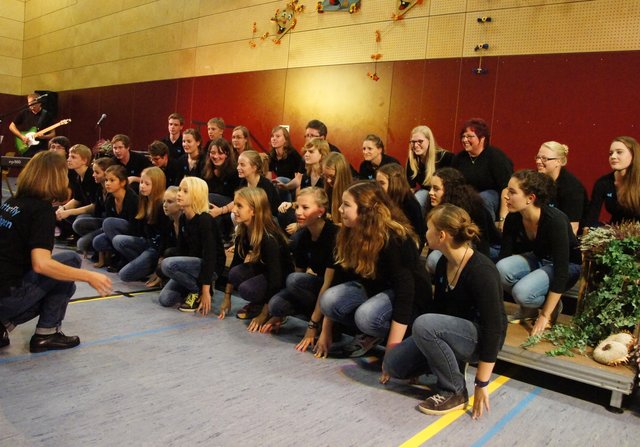 Der Jugendchor Butterfly der Mömlinger Sängervereinigung.