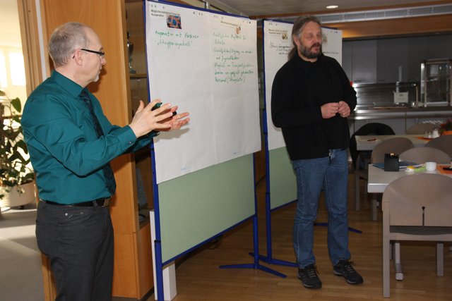 Workshopleiter Ulrich Wohlmuth und Rudi Reissmann