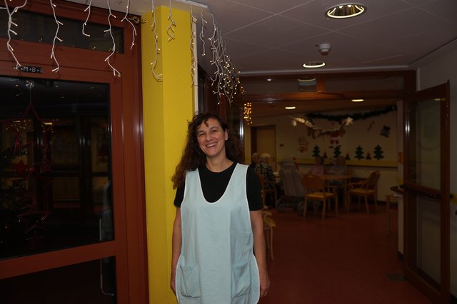 Beate Holzapfel, Krankenschwester aus Stockstadt, arbeitet in Erlenbach am Main.