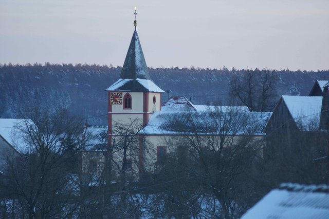 Heppdieler Kirche im Winter 2014