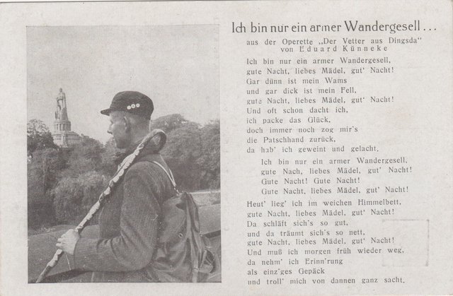 Ich bin nur ein armer Wandergesell ...