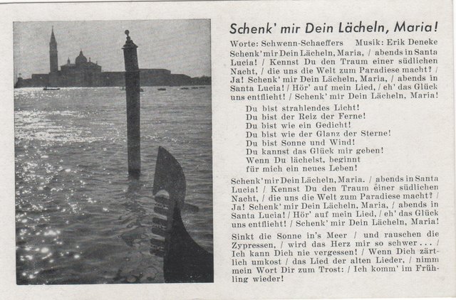 Schenk´ mir Dein Lächeln, Maria!