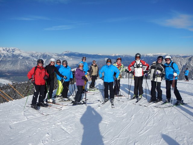 Gruppe des Skiclubs Erlenbach