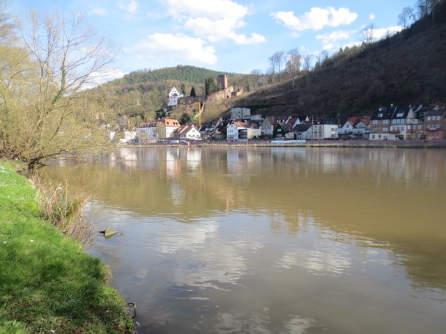 Weiter am Mainufer entlang - Blick zurück auf die "Mildenburg".