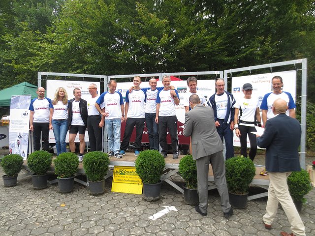 Das "Trennfurt rennt"-Team erreichte am Churfranken Trailrun 2014 die Plätze 1 bis 3 auf dem Siegerpodest der Gemeindewertung.