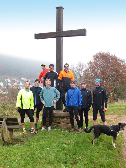 Tolle Laufstrecken gibt es überall! - Der TVT-Lauftreff zu Besuch in der "Nachbarschaft" in Rüdenau.