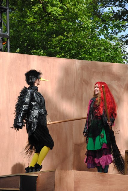 Impressionen von den Proben zu "Die kleine Hexe". | Foto: Andrea Kaller-Fichtmüller