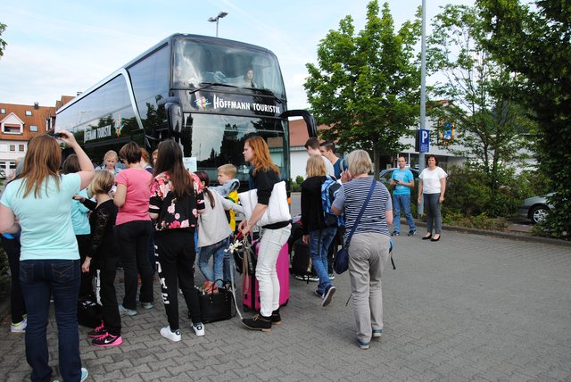 Kurz vor der Abfahrt nach London. | Foto: Andrea Kaller-Fichtmüller
