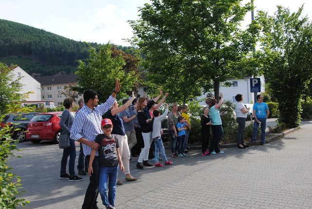 Winken zum Abschied. | Foto: Andrea Kaller-Fichtmüller