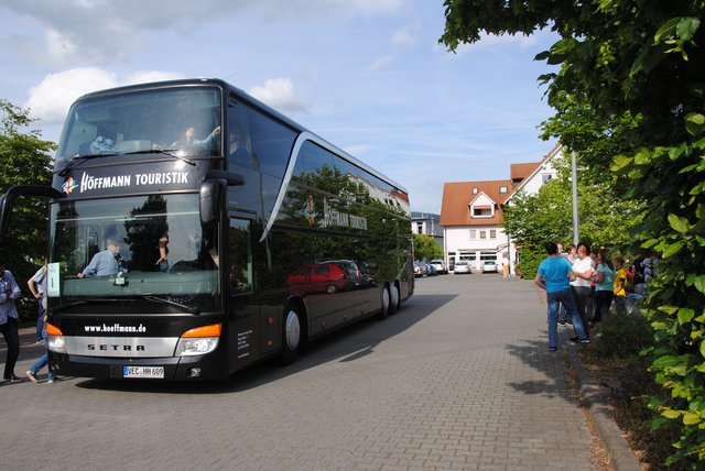 Der Bus startet in wenigen Augenblicken. | Foto: Andrea Kaller-Fichtmüller