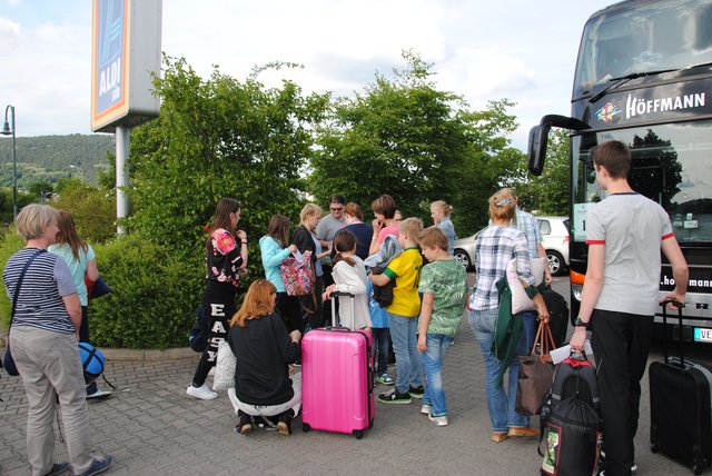 Kurz vor der Abfahrt nach London. | Foto: Andrea Kaller-Fichtmüller