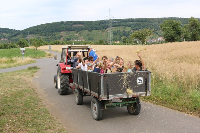 Heimreise mit dem Traktor