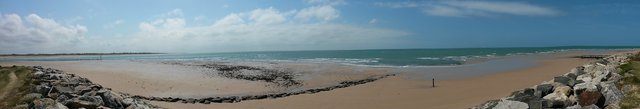 Strand in der Normandie