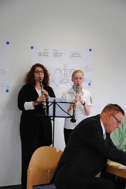 Carolin Ziegler und Clara Schmid vom Musikverein Miltenberg | Foto: Andrea Kaller-Fichtmüller