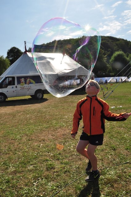 Seifenblasen-Training