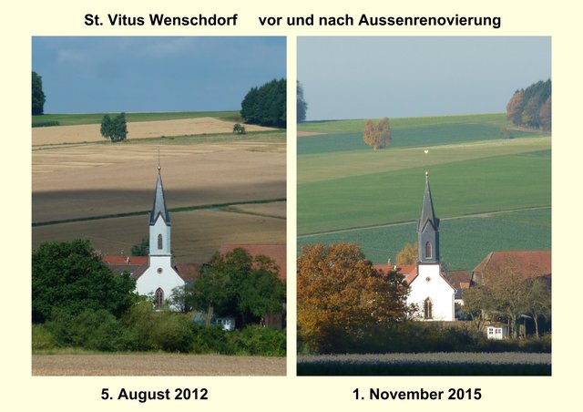 Diskussionen um den jetzt dunkel verschieferten Turm - die alte helle Variante gefiel vielen Besuchern besser
