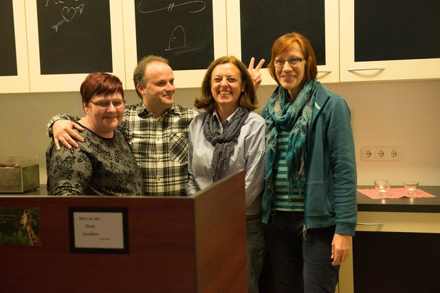 Das freundliche Team hinter der Kaffeebar