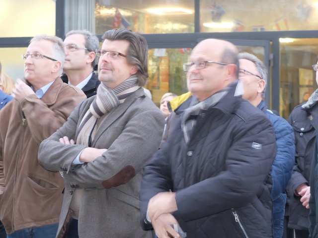 Nicht nur Bürgermeister Berninger freute sich über die bisher gelungenen Arbeiten.