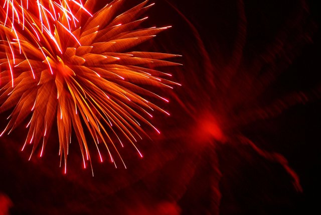 Silvester-Feuerwerk.