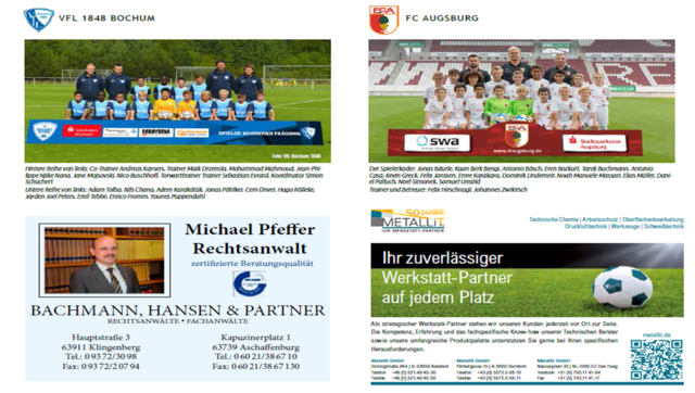 Auszug Turnierheft