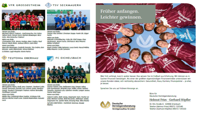 Auszug Turnierheft