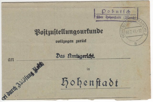 Pobutsch über Hohenstadt (March)