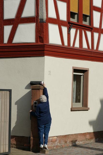 Morgenstund' hat Gold im Mund! Gesehen in Bürgstadt.