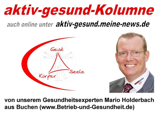 Header der aktiv-gesund-Kolumne (c) Mario Holderbach | Foto: (c) Mario Holderbach und dessen Lizenzgeber (Bildverwendung für andere Zwecke als diese Kolumne nicht gestattet)