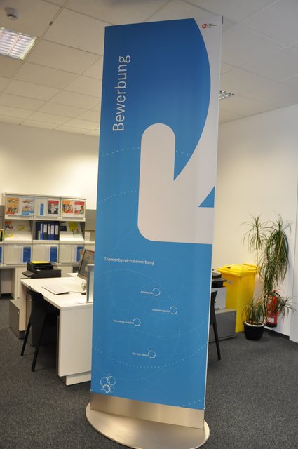 Bewerbungs-Insel im BiZ.