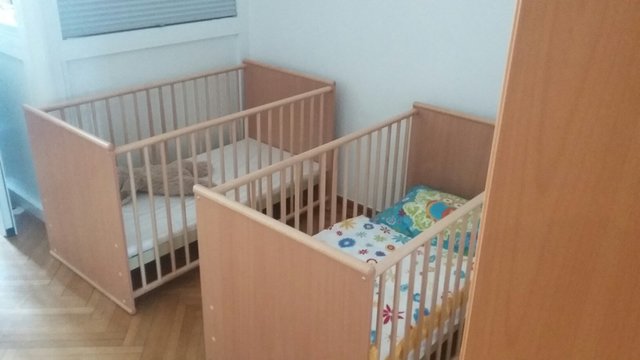 Die Schlafgelegenheiten für die Kleinsten.