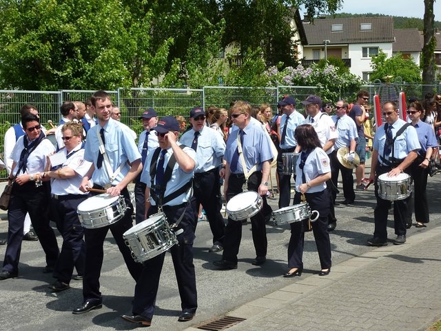 Spielmannszug FFW Steinbach - Blumenkorso Bienenmarkt Michelstadt 22. Mai 2016